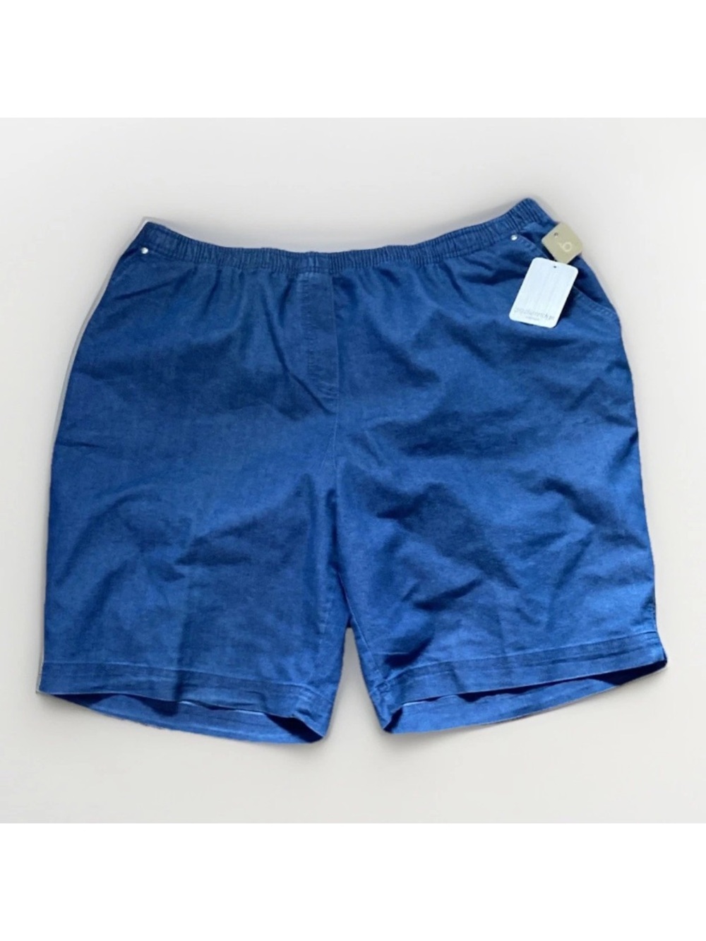 breckenridge Women's Casual Knit Bermuda Shorts in Blue
